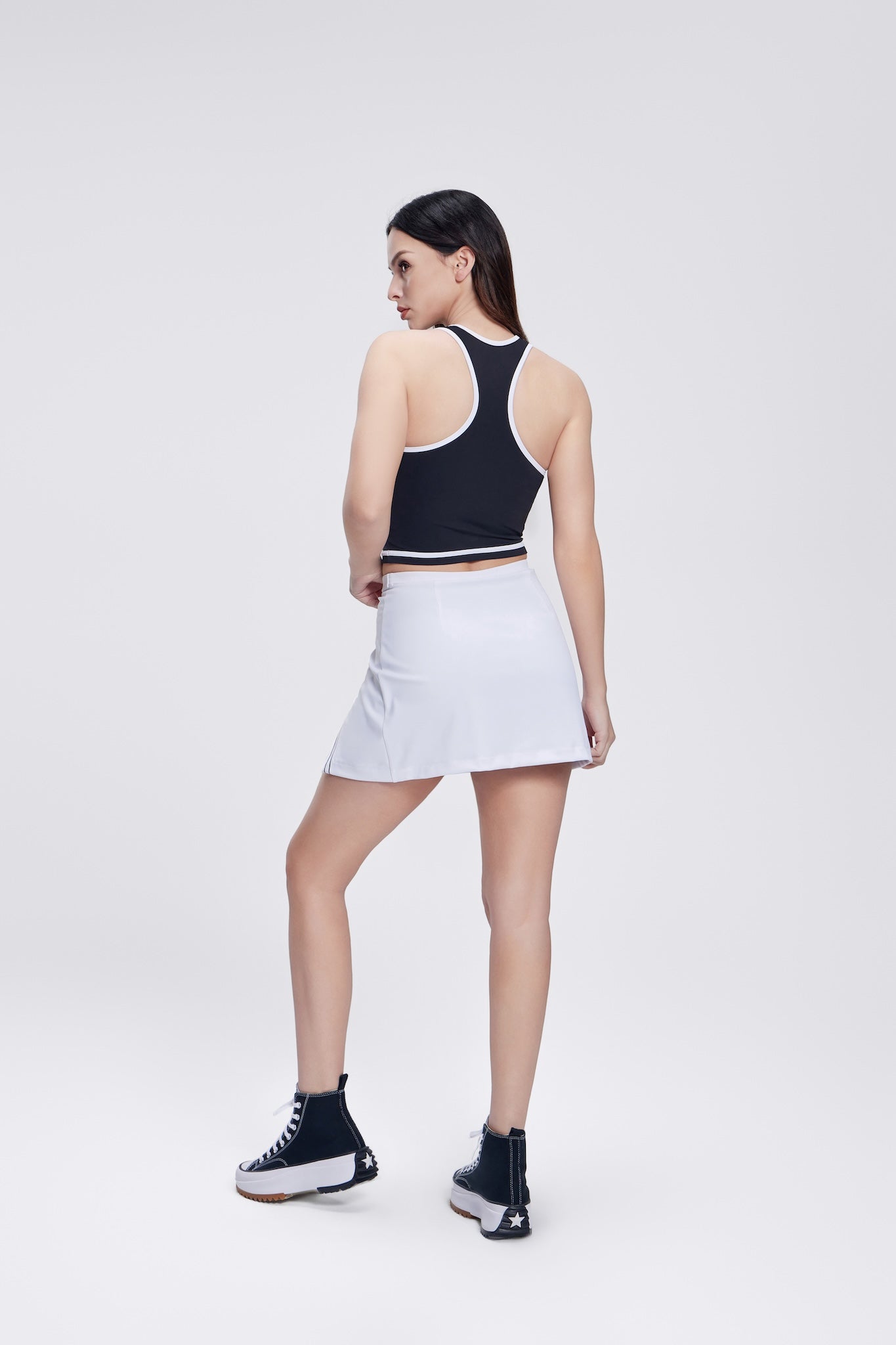 Chic Side Split Tennis Skirt