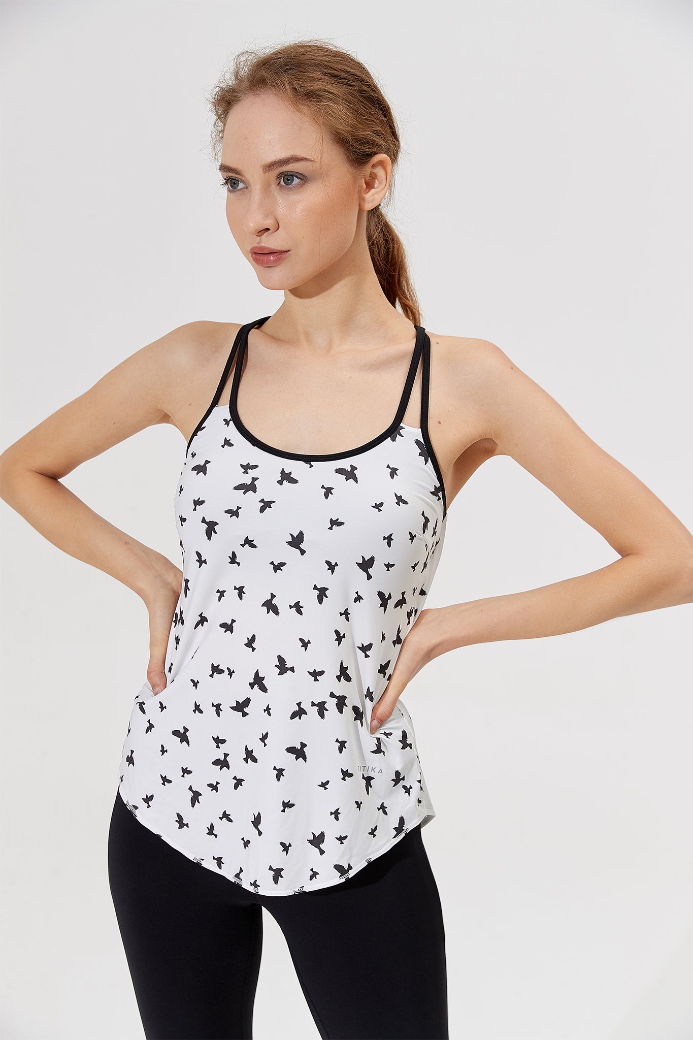 Lace Tank Top Birds