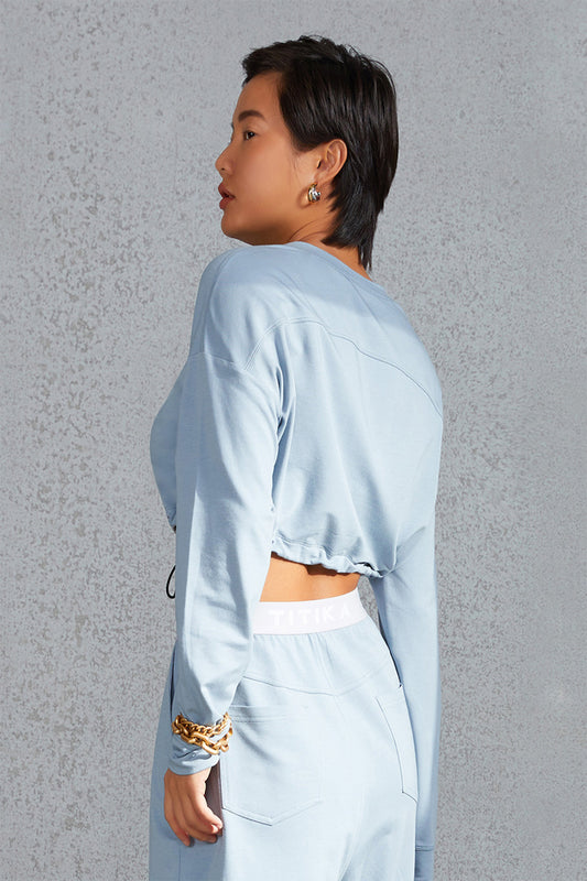 Azure Cuffed Long Sleeve