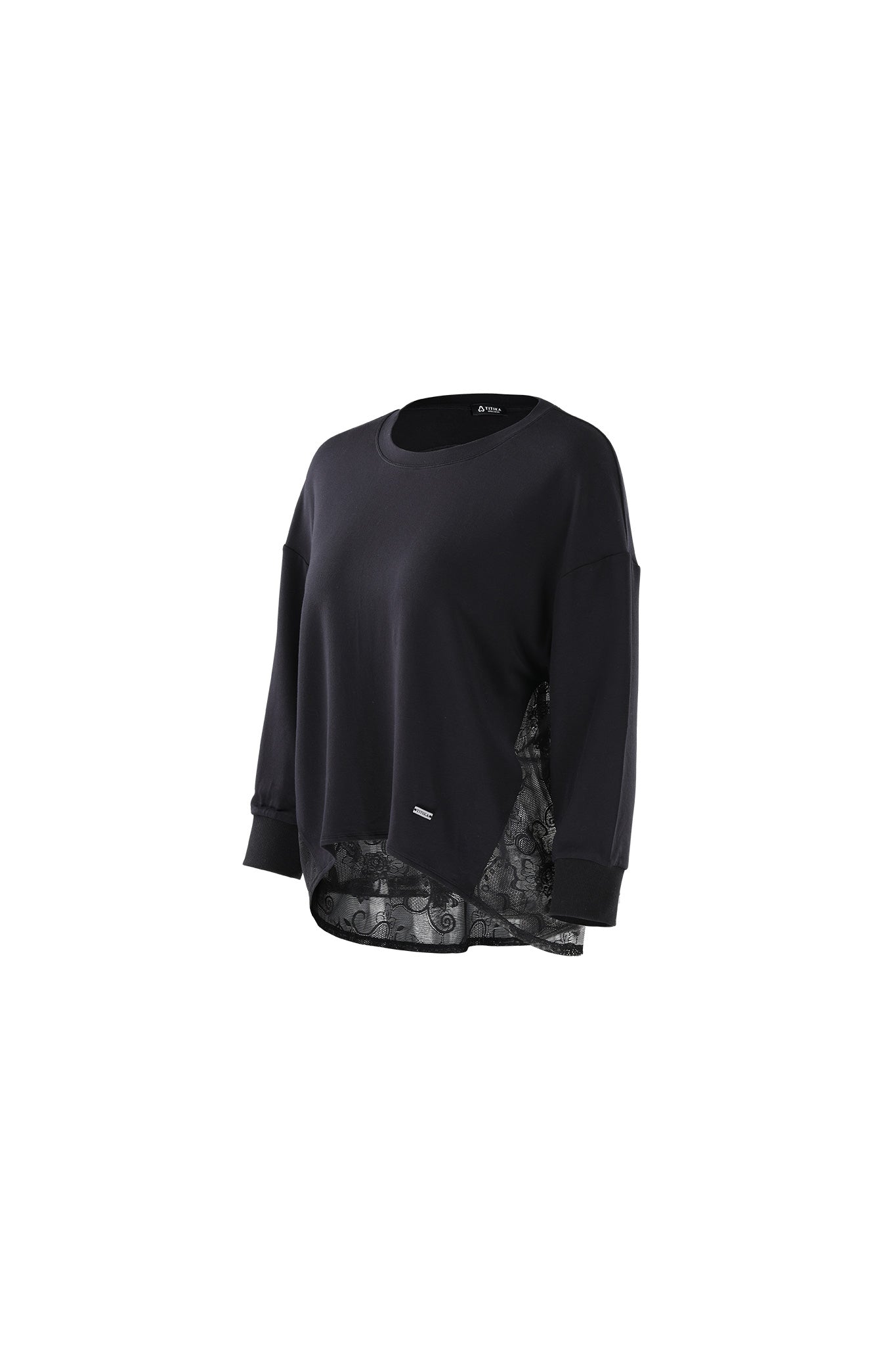 Hanna Mesh Back Crew Long Sleeve