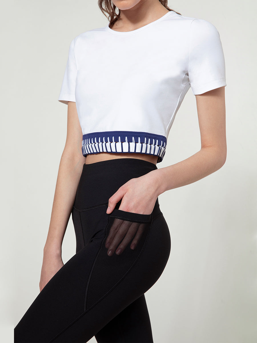 Rhapsody Crochet Cropped Tee